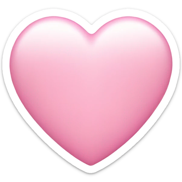 baby pink heart sticker
