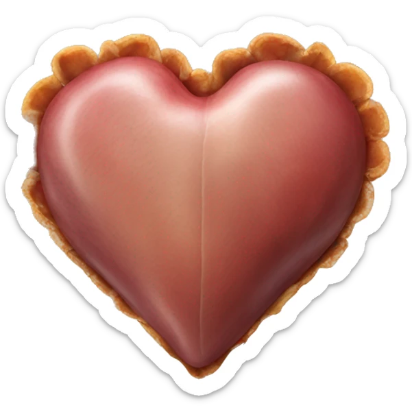 turkey heart sticker