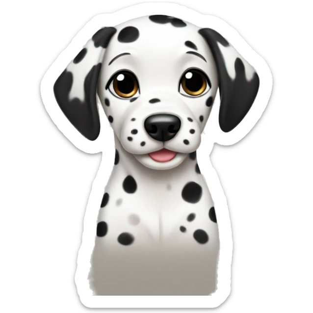 Dalmatian pup sticker