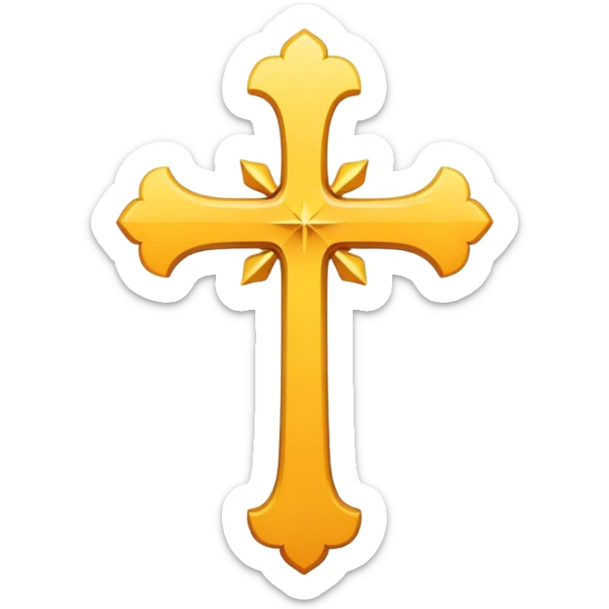 Cross sticker