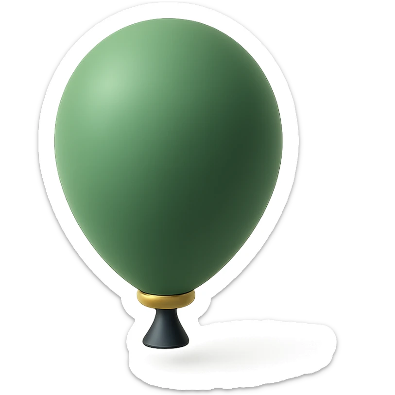 green balloon sticker