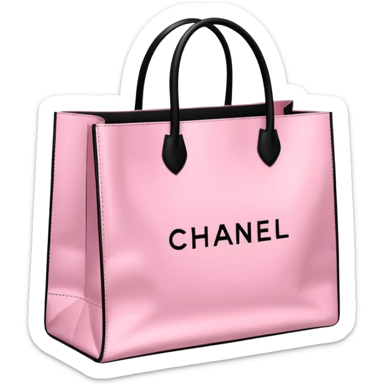 Victoria secret shopping bag, Sephora shopping bag, Chanel shopping bag sticker