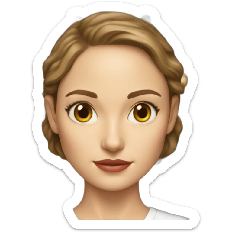 woman's school scheme anatomy of body Natalie Portman sticker