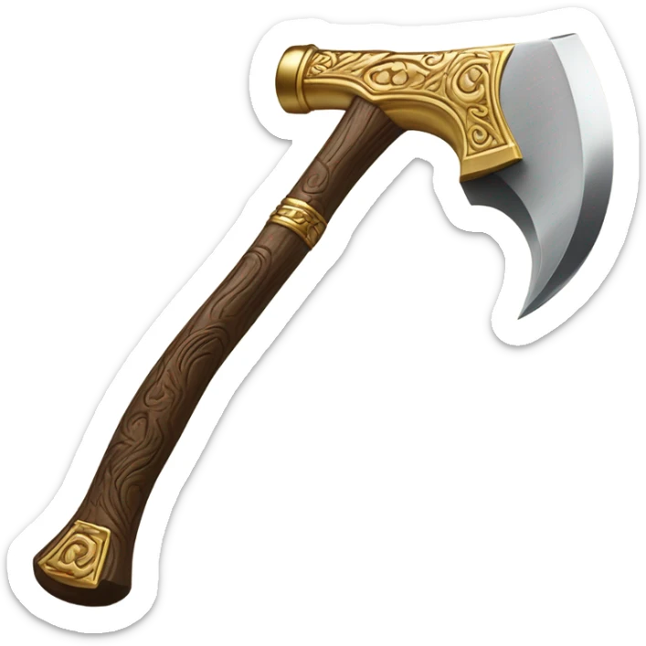 Gold Axe sticker