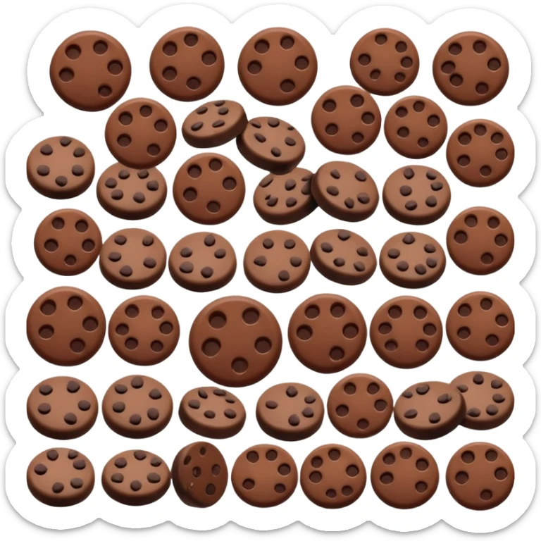 chocolate chips sticker
