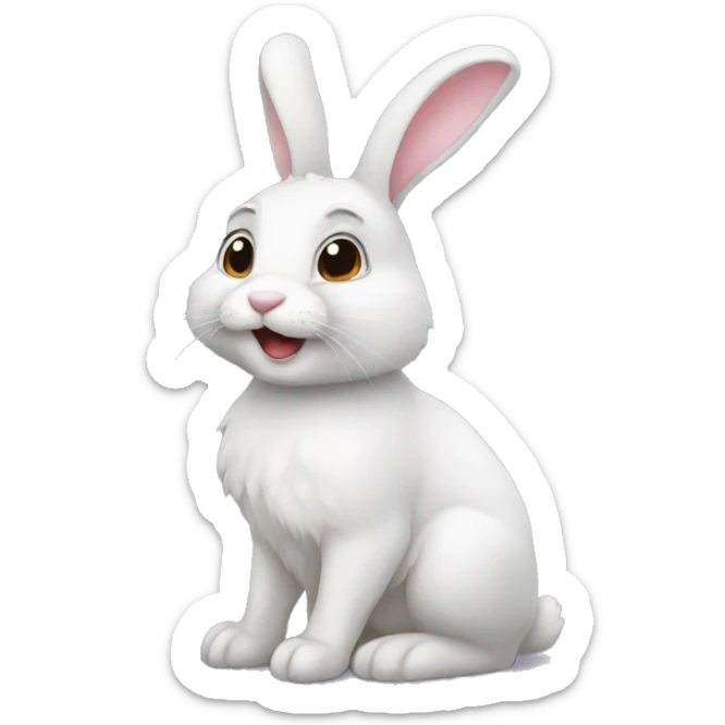 Bunny sticker