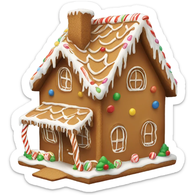 gingerbread house sticker