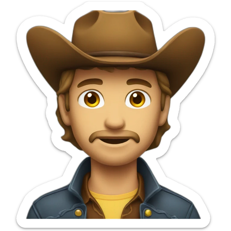 Cowboy sticker
