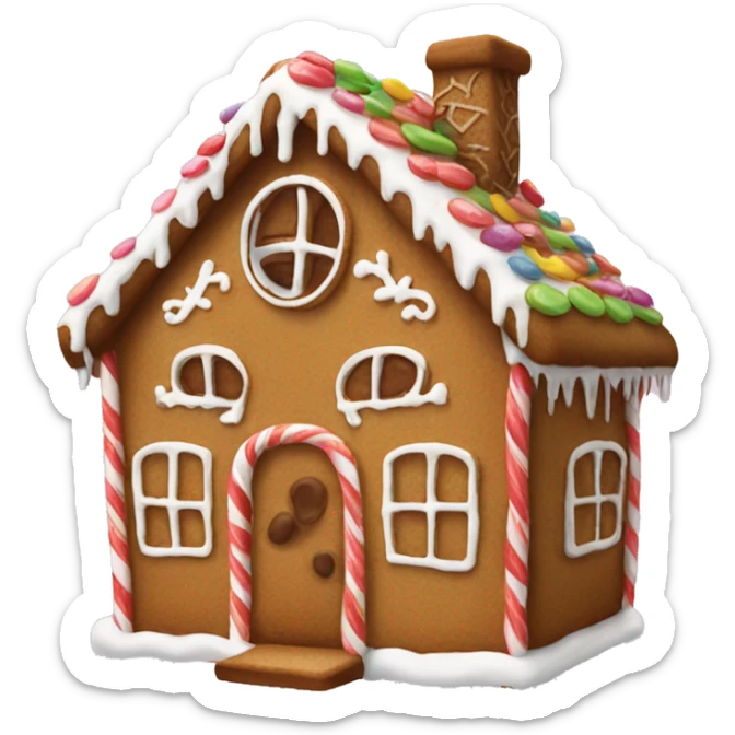 gingerbread house sticker