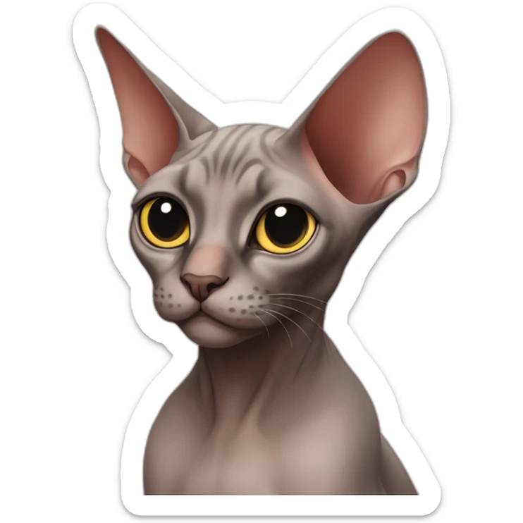 Sphinx cat sticker
