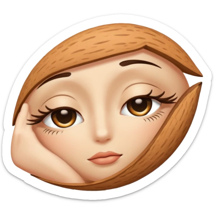 👁️ give me a version of the eye emoji at the begining of this prompt, but the eye is closed

 sticker