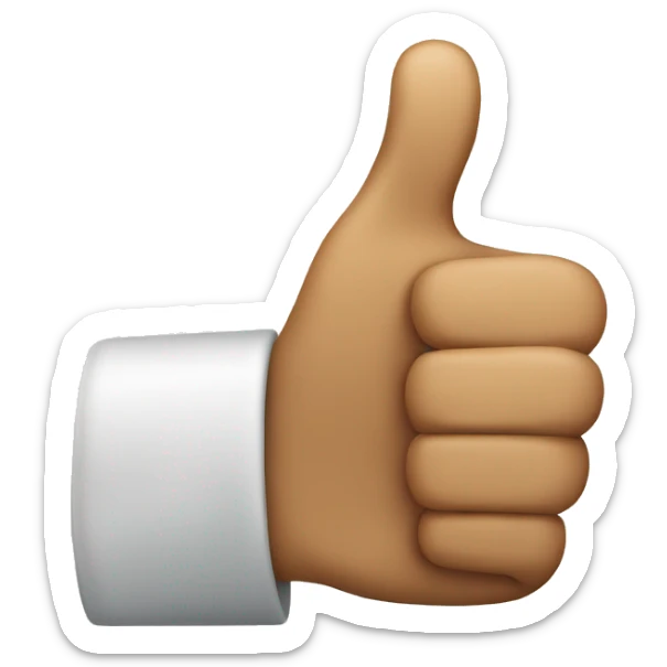 thumbs up sticker