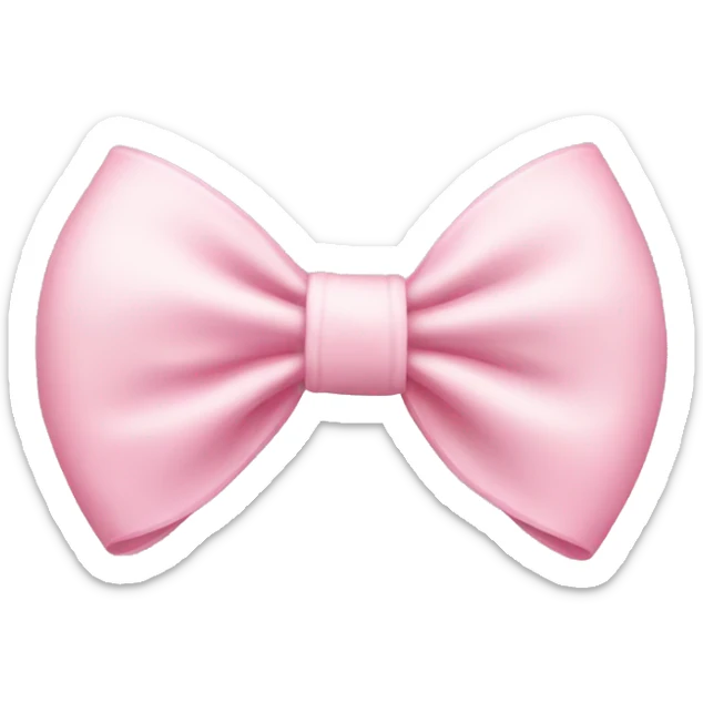 Light pink bow sticker