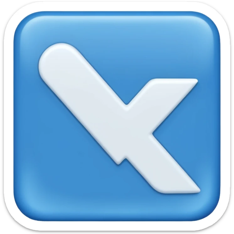 Can u make an emoji that is a blue square with a white tick in the middle of it sticker