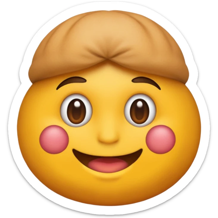 Emoji de un prohibido con la silueta de una persona obesa de fondo sticker