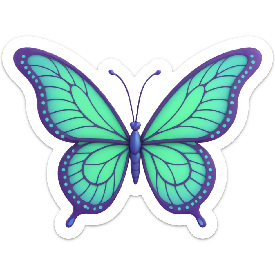Enhance the butterfly's wings with more intricate, elegant details—add fine vein patterns, subtle layered textures, and delicate ornamental accents. Keep the vibrant #c0ff53 green, glowing highlights, magical particles, dreamy aura, and transparent background. 3D cartoon, digital fantasy art style. sticker