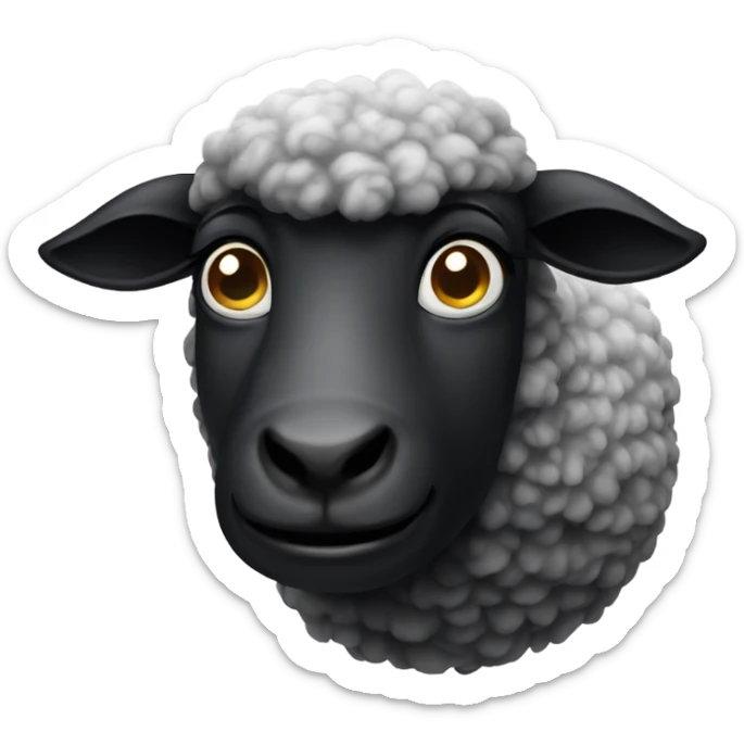 Black sheep sticker