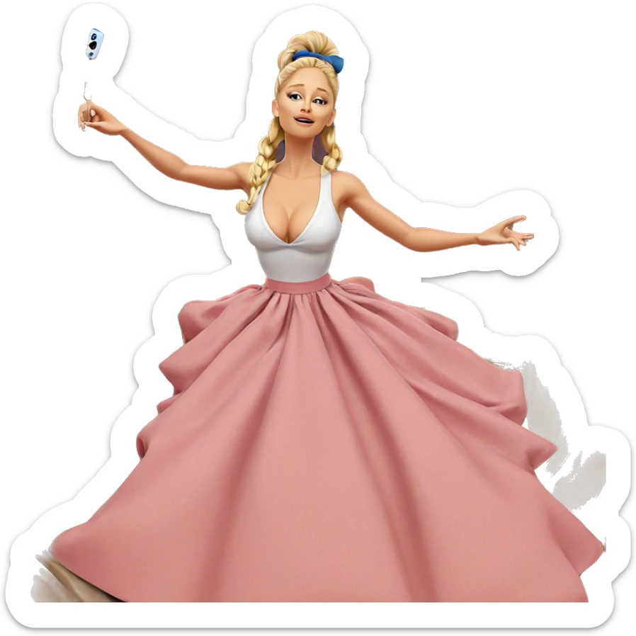 blonde girl on a couch sticker