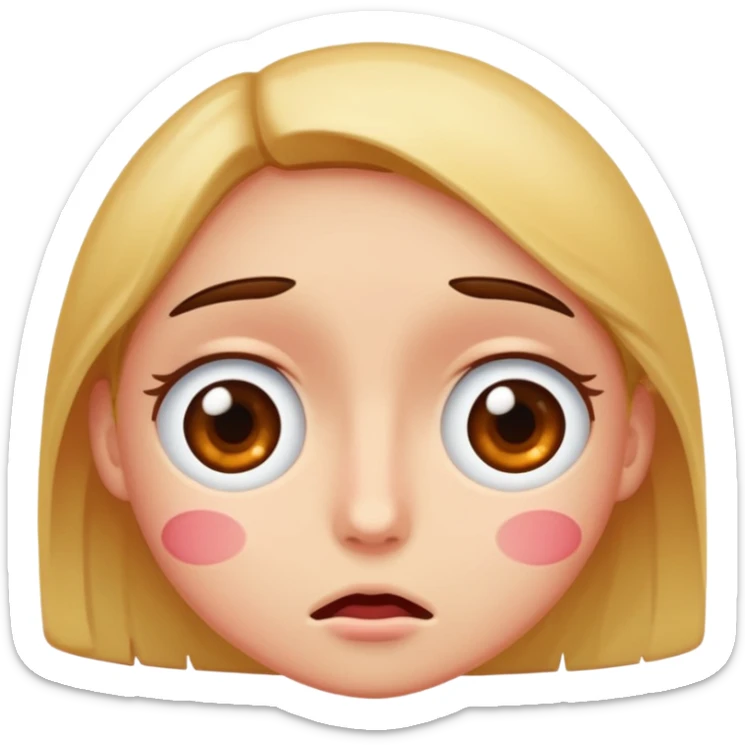 una faccina che si nasconde da quanto quella persona é imbarazzante  sticker