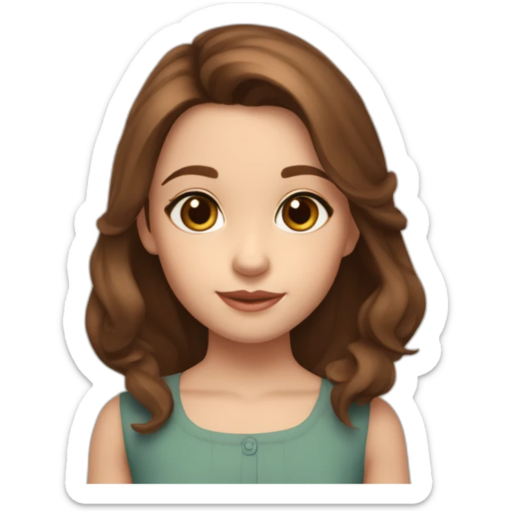 rosemary eleanor benson "rosie" brown hair brown eyes big ears age four sticker