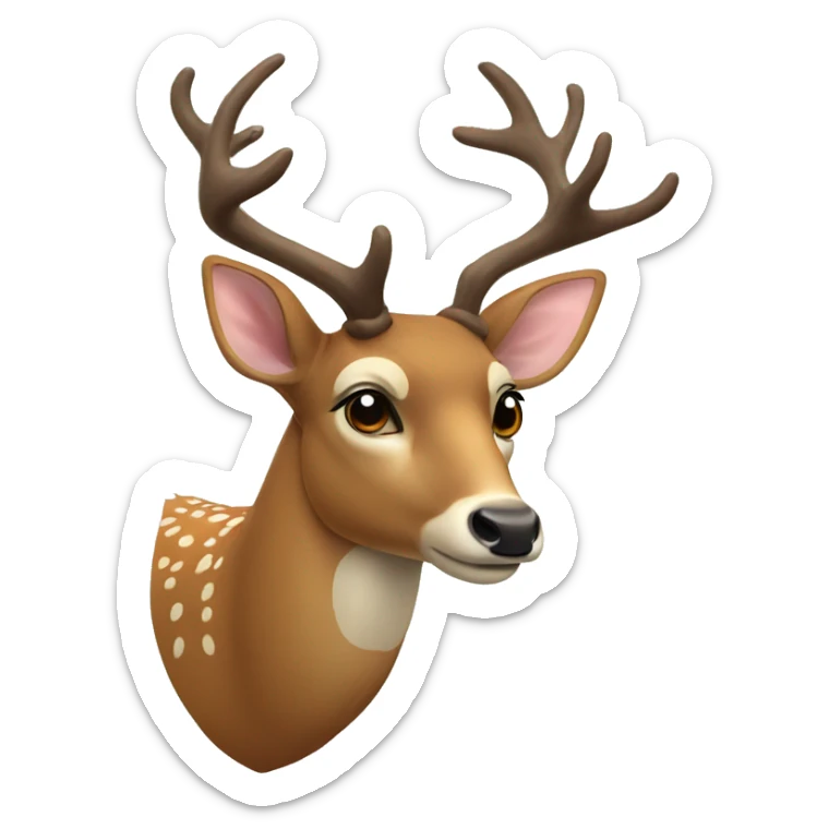 Deer sticker