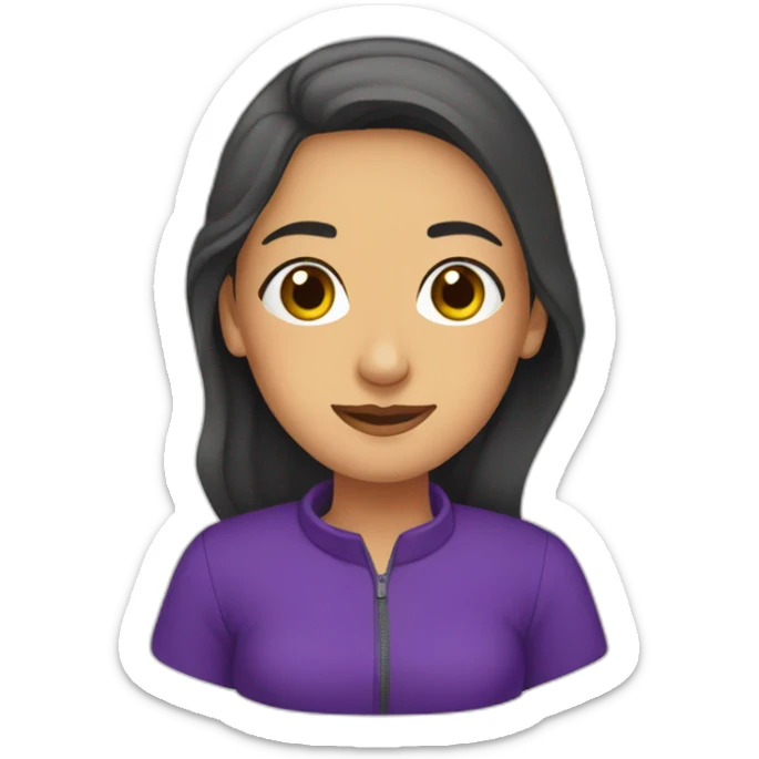 Armenian women in purple clothing in the bus station sticker