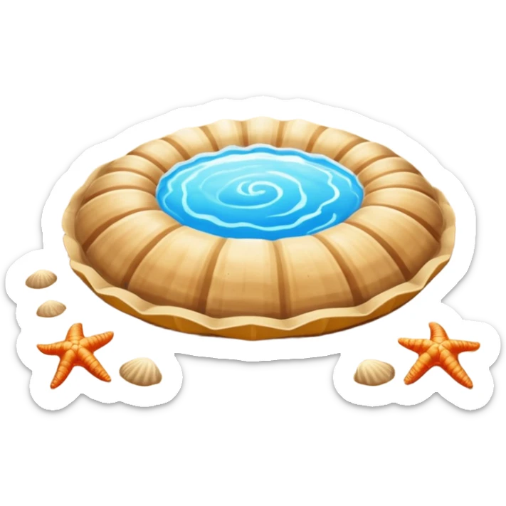 playa paisaje sin que sea un cuadro y que el cielo azul y la arena esten recortada sticker