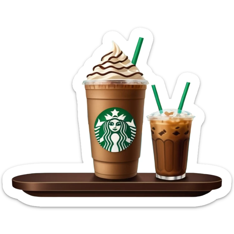 Starbucks iced coffee with Dubai chivalry bar with green filling and burn Khalifa  sticker