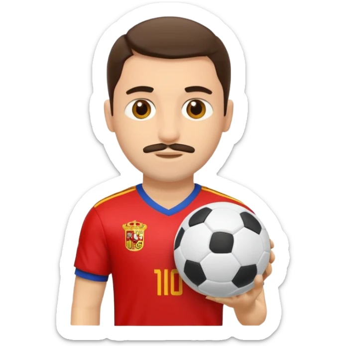 Give me a football playerGive me a Spanish football player sticker