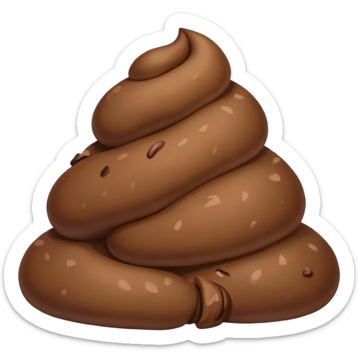 Poop sticker