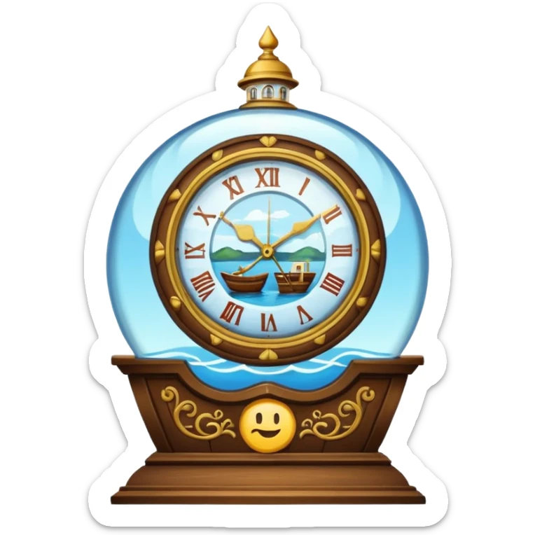 clock in a window in a house in a year in a boat in a in a emoji in a  sticker