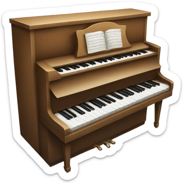 piano sticker