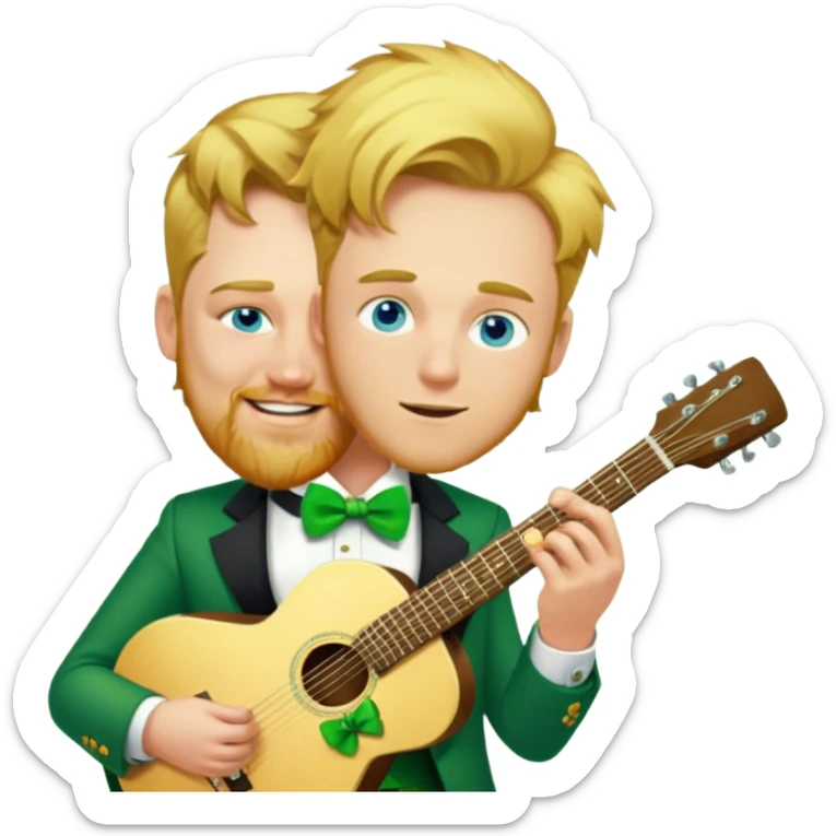 Leprechaun Guitarist sticker