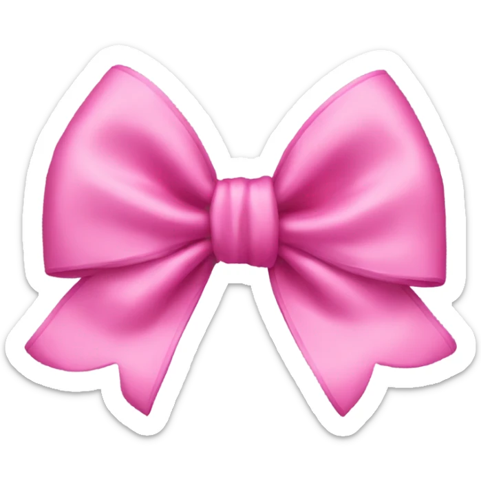 Pink bow sticker