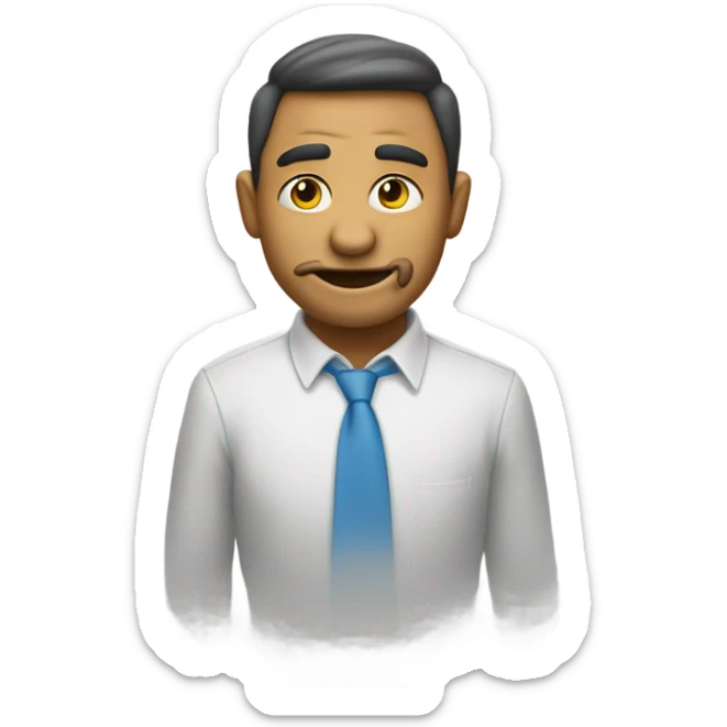 Un emoji qui se mord le doigt pour draguer  sticker