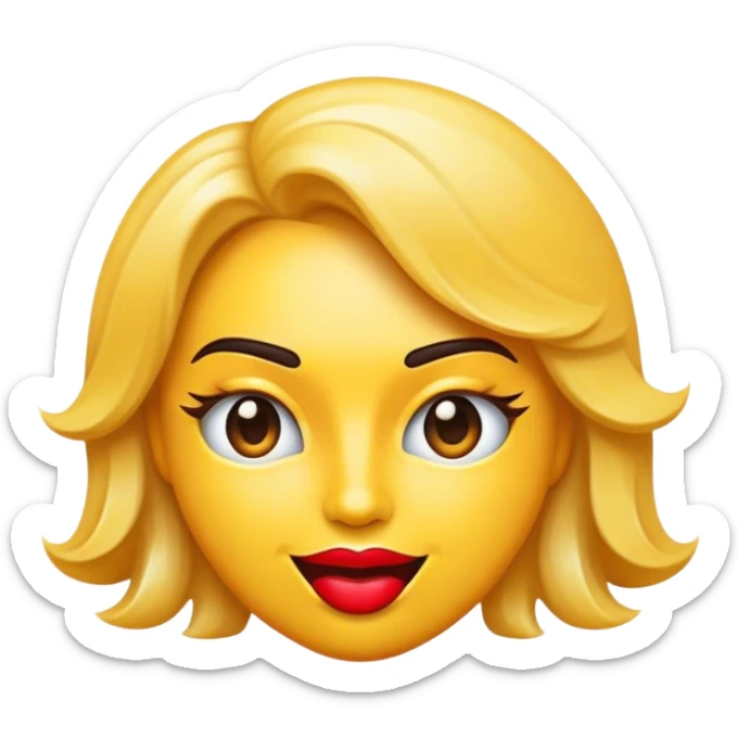 Cinematic Realistic Hollywood Pop Culture Emoji, featuring an iconic portrayal of film industry glamour rendered with vibrant textures and dynamic, cinematic lighting. sticker