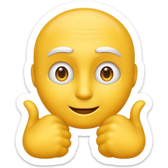 simple yellow style emoji for a  personas  "I want my wishlist...!”, - older, demanding, well connected, likes detail, and difference
Convinced over time and well read
 sticker