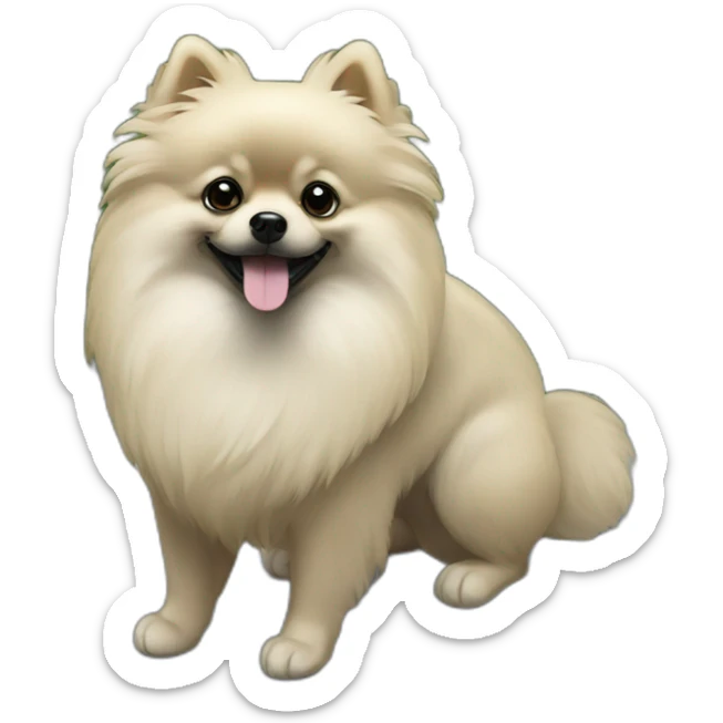 Black Pomeranian sticker