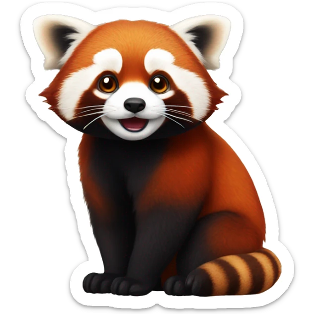 Red panda sticker