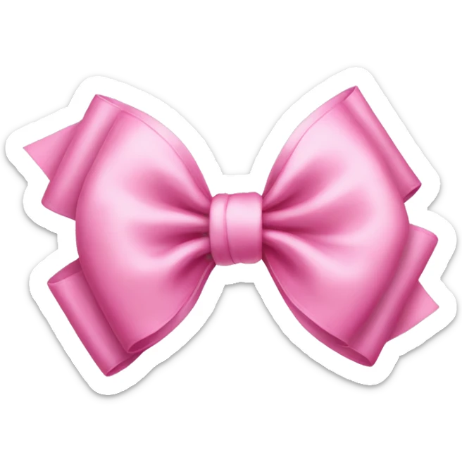 Pink bow  sticker