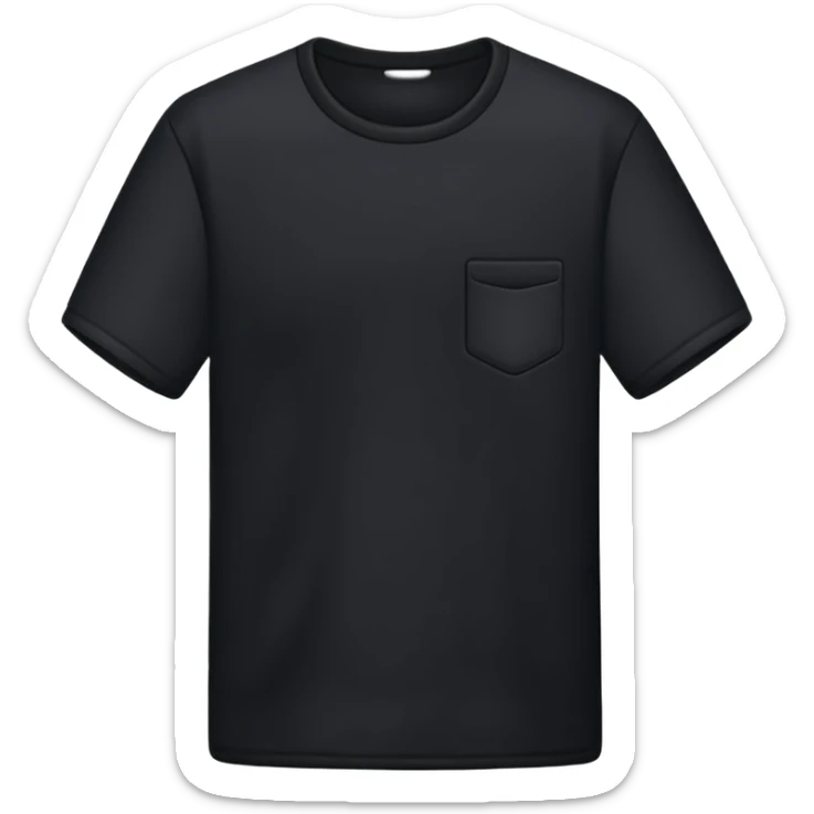 black shirt sticker
