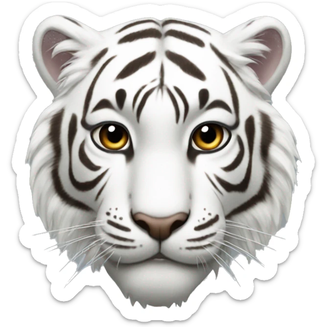 White tiger sticker