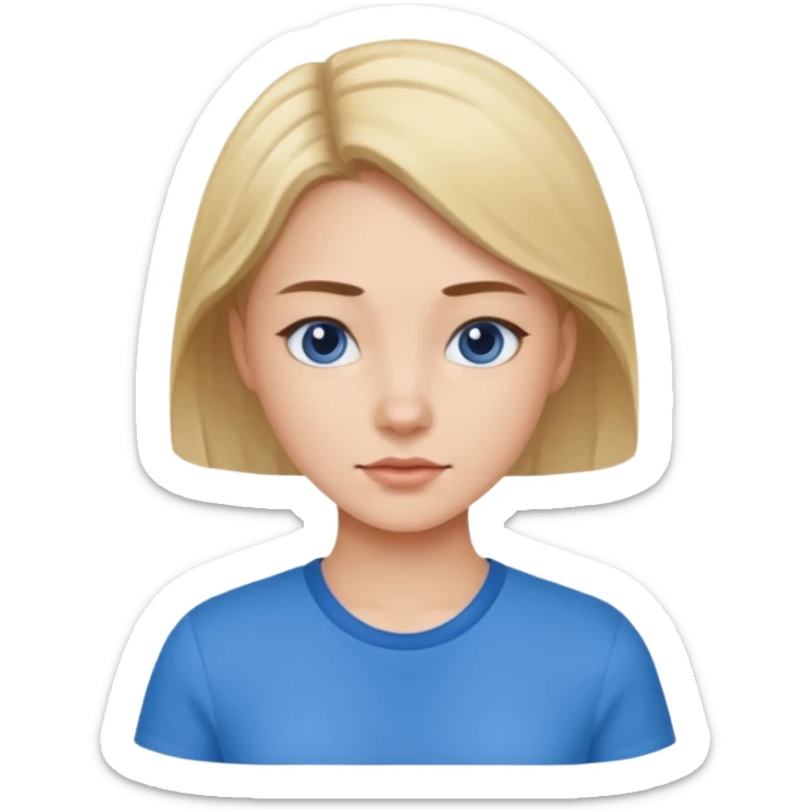 shirt not a someone blue girl sticker