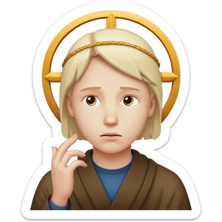 Eso no es necesario, podría crear distancia entre las personas y Dios sticker