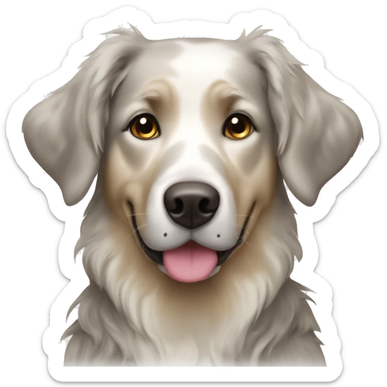 merle retriever sticker