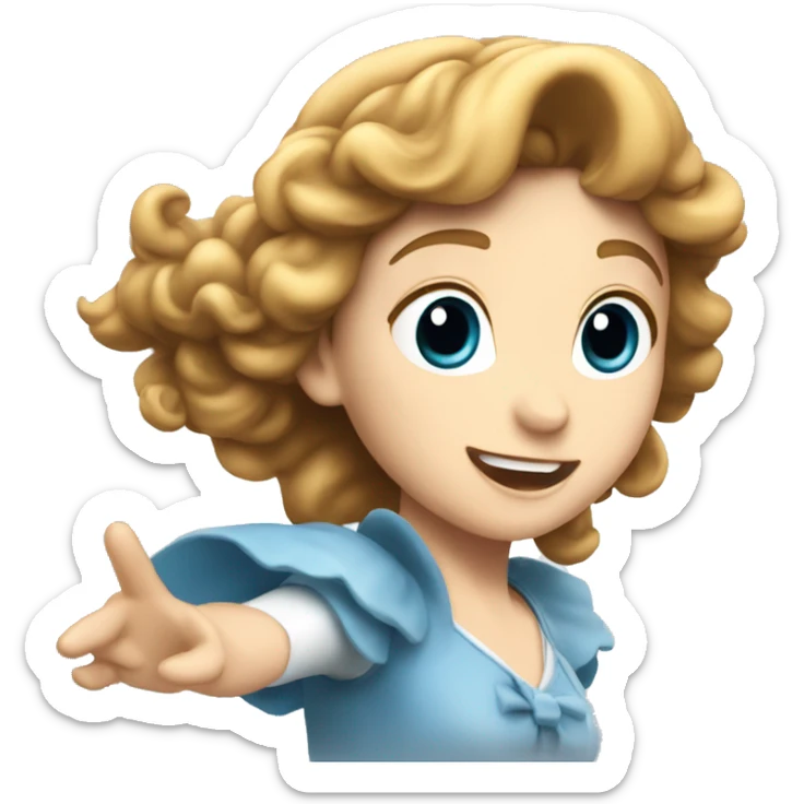 Wendy darling flyiing sticker