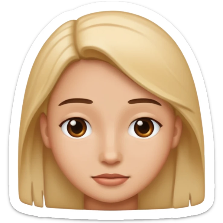 Que no cambie loa rasgos faciales para nada sticker