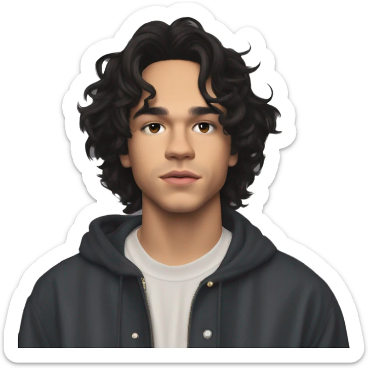 Conan Gray is an American singer-songwriter and former YouTuber. Born in Lemon Grove, California, and raised in Georgetown, Texas, he began uploading vlogs, covers, and original songs to YouTube. dark hair, long short rockstar sticker