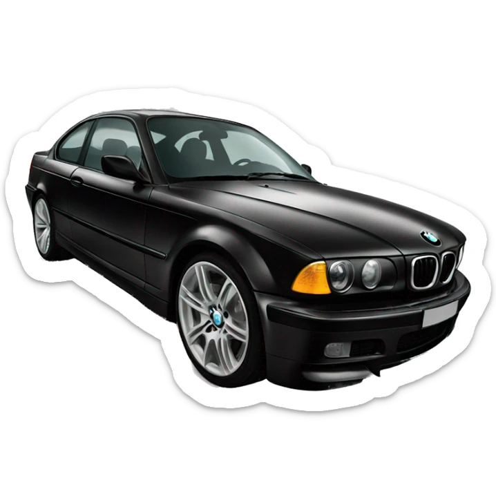 Black bmw sticker