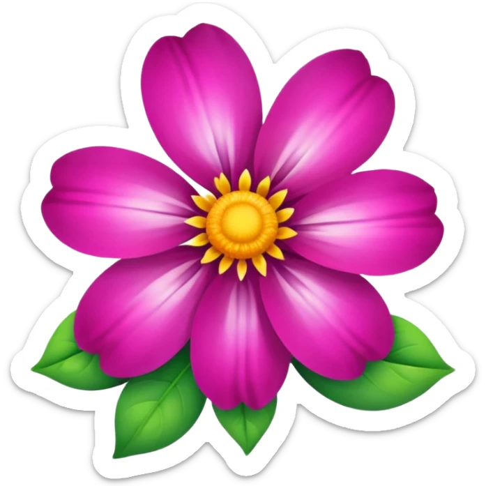 Flower sticker
